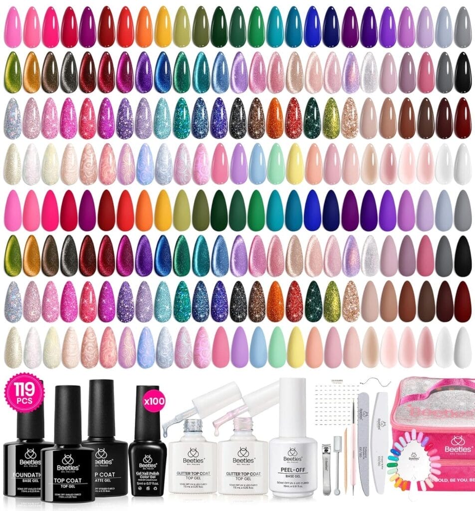 Beetles Gel Nail Polish Set, 119 PCS